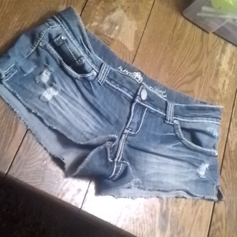 Distressed Jean Shorts